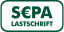 SEPA Lastschrift Logo in grün mit Euro-Symbol.