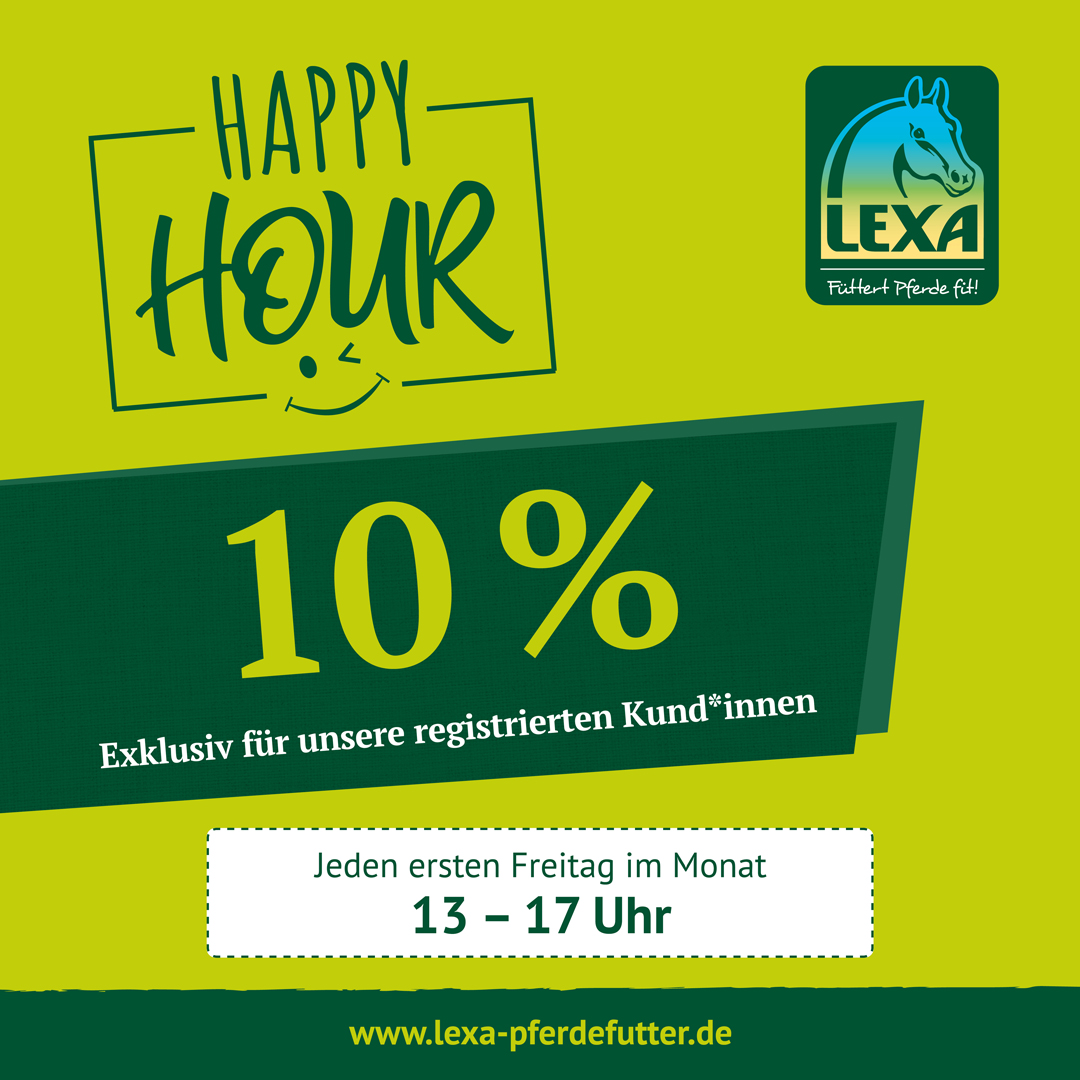 Happy Hour Ankündigung von LEXA Happy Hour