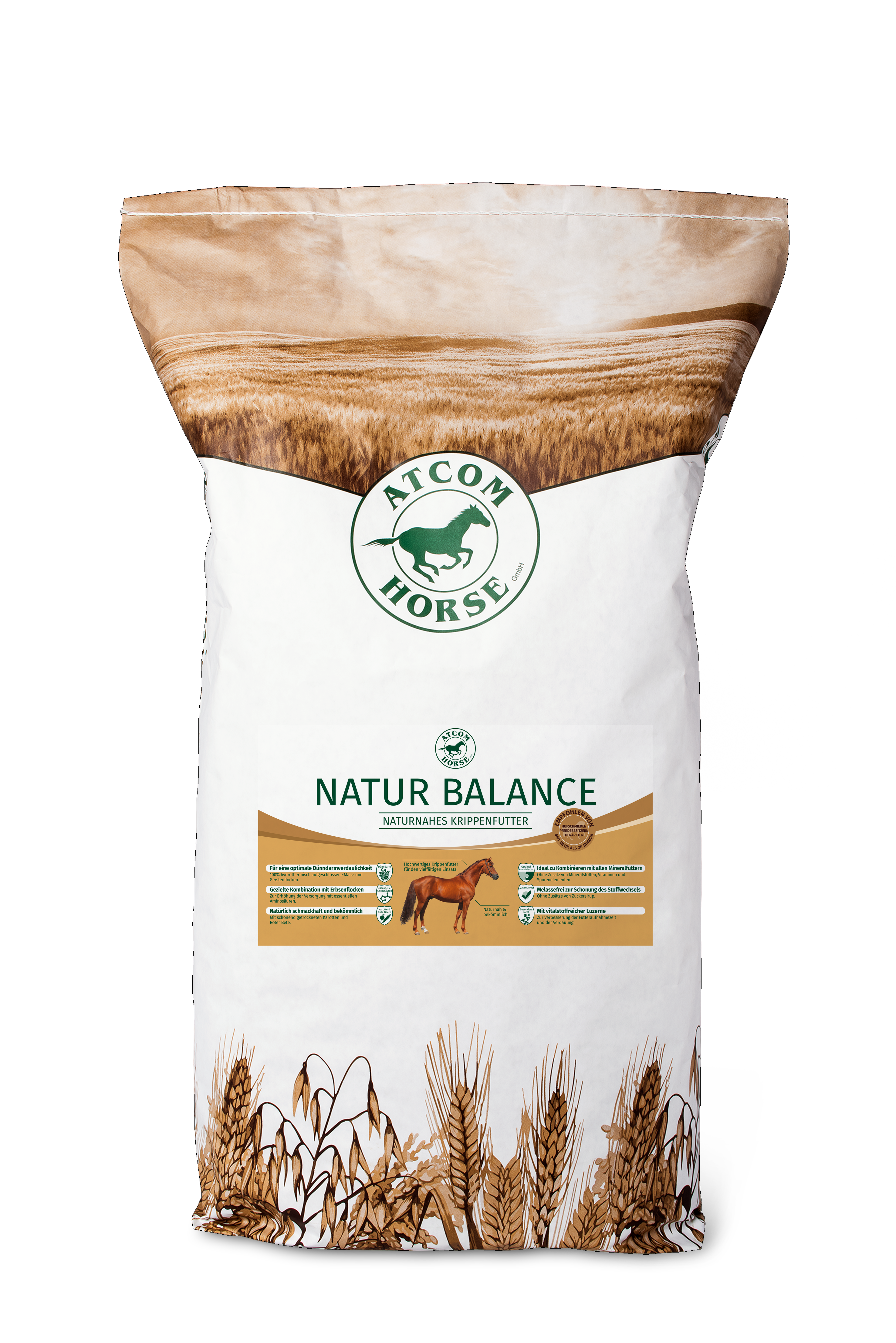 ATCOM HORSE Natur Balance Pferdefutter ATCOM HORSE Natur Balance Pferdefutter, 20 kg, mit Getreide und natürlichen Zutaten.