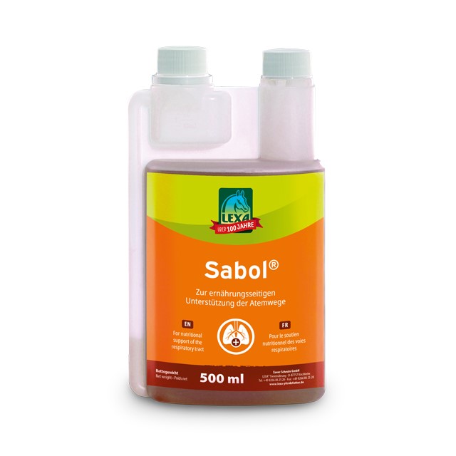 Sabol® Atemweg Unterstützung, 500 ml Sabol® von LEXA, Dosierflasche (Kunststoff)zur Unterstützung der Atemwege.