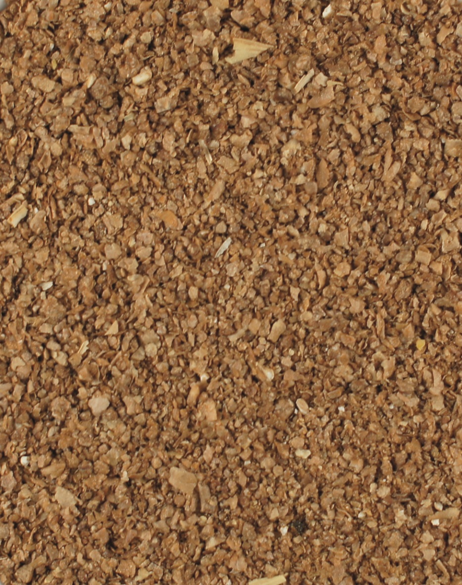 Bierhefe Pulver Eine kleine Menge fein gemahlener Bierhefe. Farbe: Bräunlicher Farbton. Struktur: fein gemahlen.