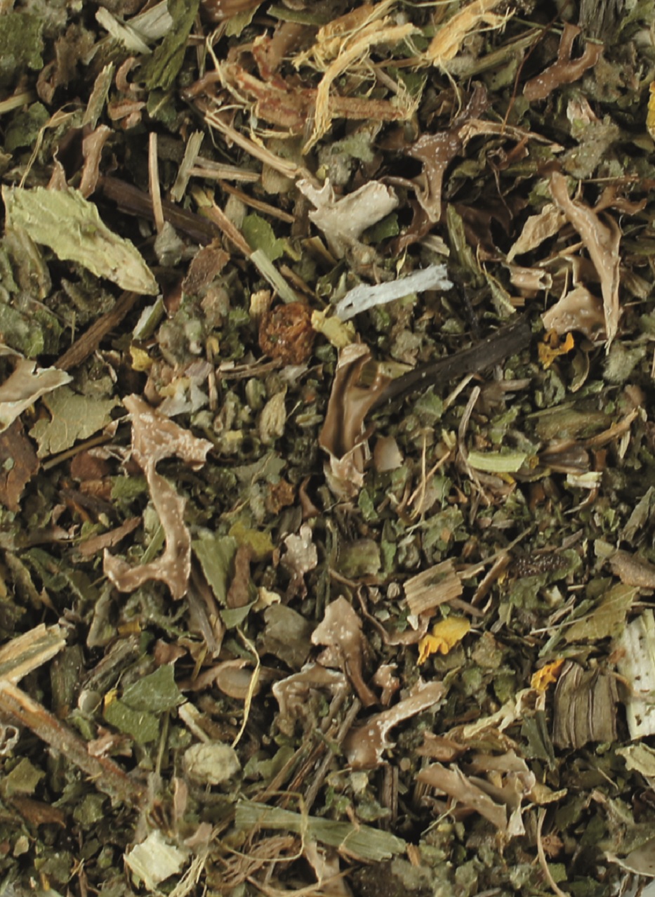 Getrocknete Kräutermischung Mischung aus verschiedenen getrockneten Kräutern.