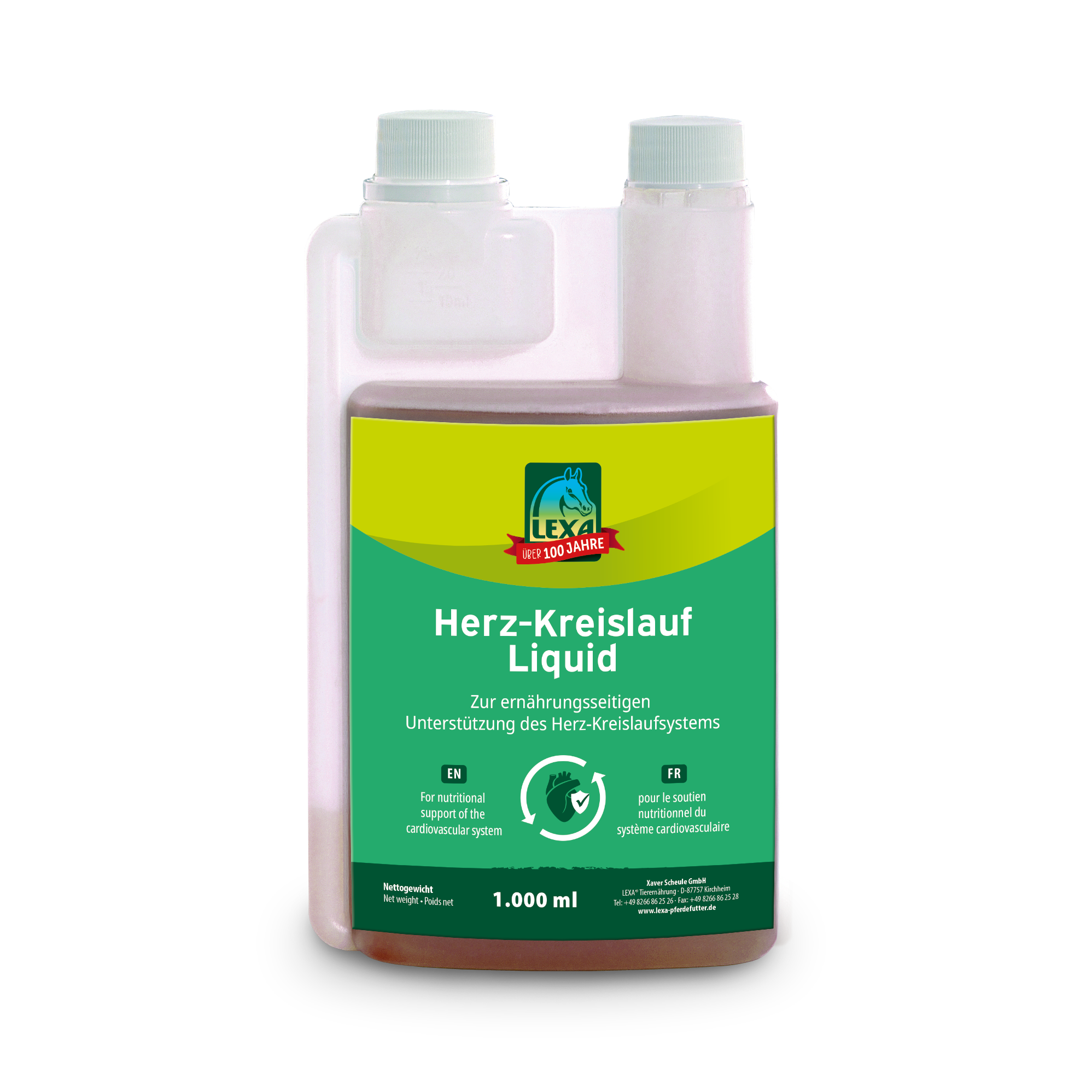 Herz-Kreislauf Liquid von LEXA Flasche mit Herz-Kreislauf Liquid von LEXA, 1000 ml, zur Unterstützung des Herz-Kreislaufsystems.