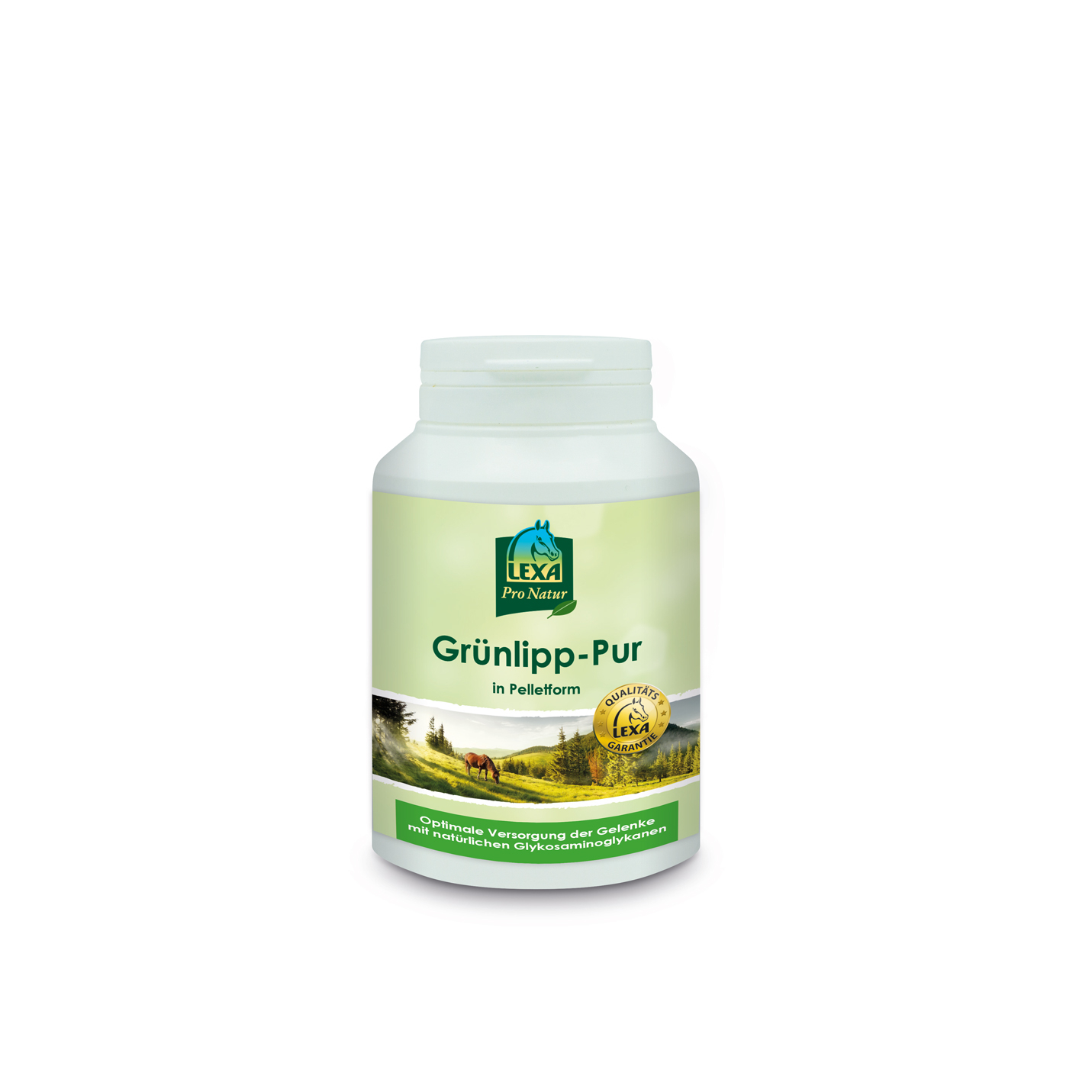 Grünlipp-Pur von LEXA  Grünlipp-Pur in einer weißen Dose (Kunststoff)
