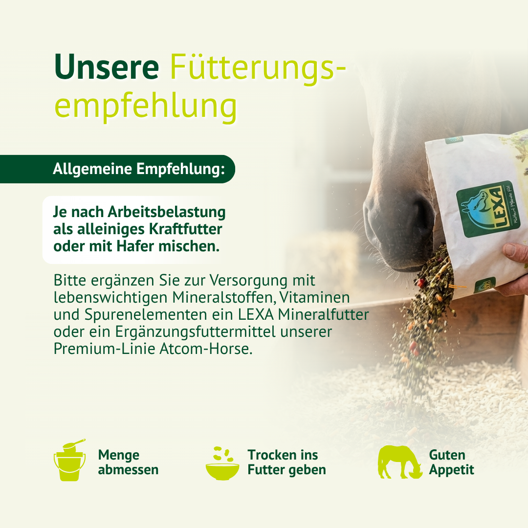 Fütterungsempfehlung für Karotten Mash – einfach dosieren und als Kraftfutter oder Ergänzung einsetzen